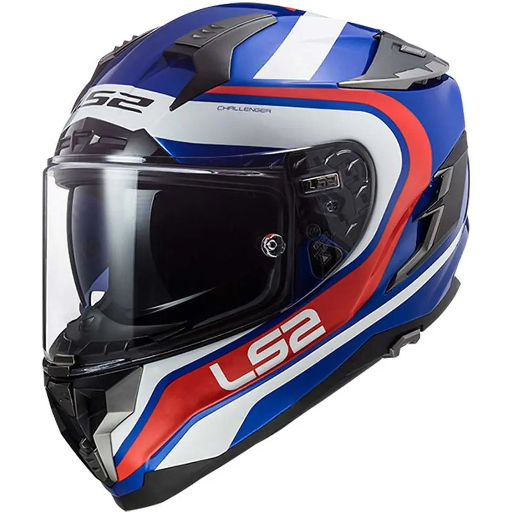 LS2 FF327 Challenger HPFC Fusion Matt Titanium / Blue  - FREE UK Shipping, FREE 365 Day Returns | Moto Central