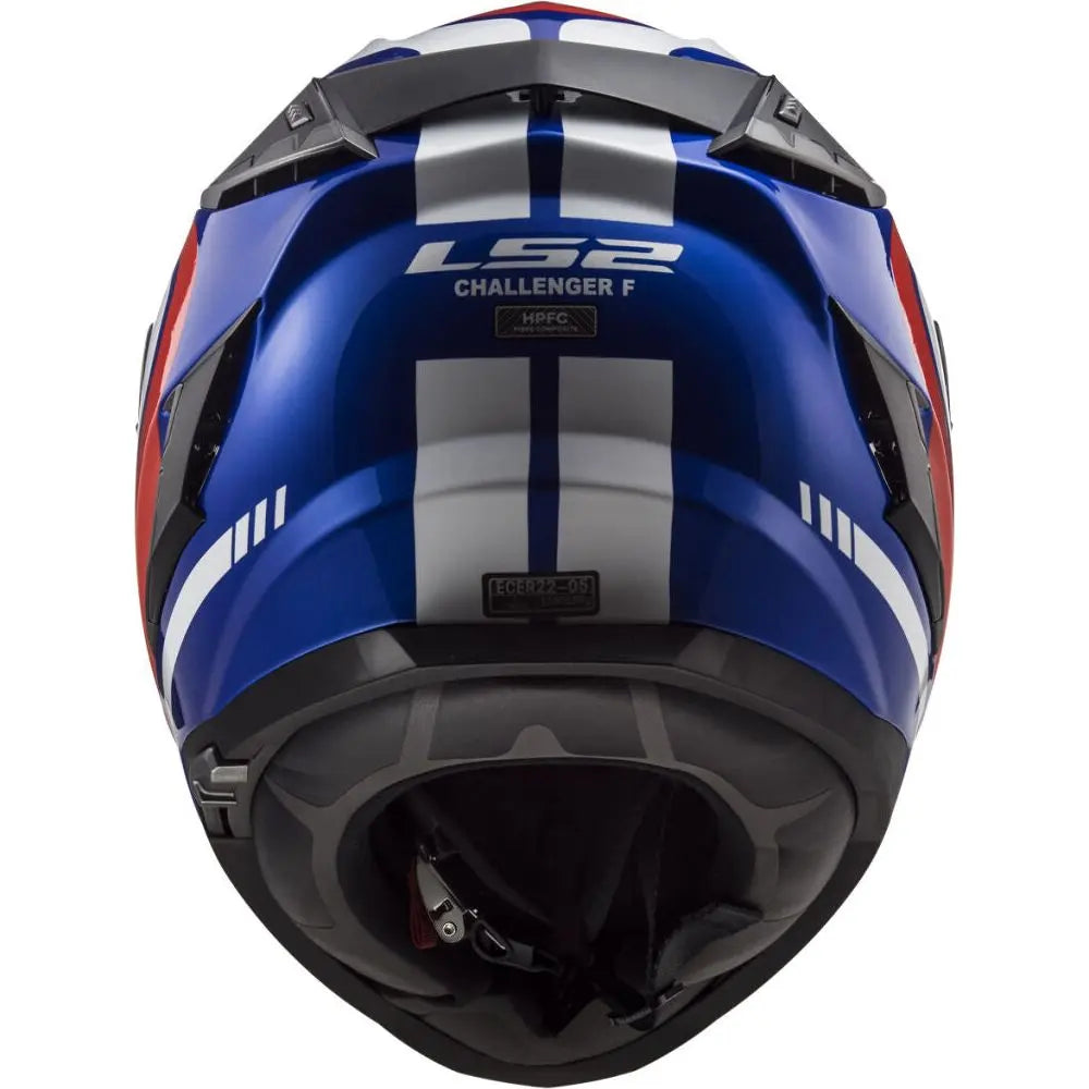 LS2 FF327 Challenger HPFC Fusion Matt Titanium / Blue - FREE UK Shipping, FREE 365 Day Returns | Moto Central