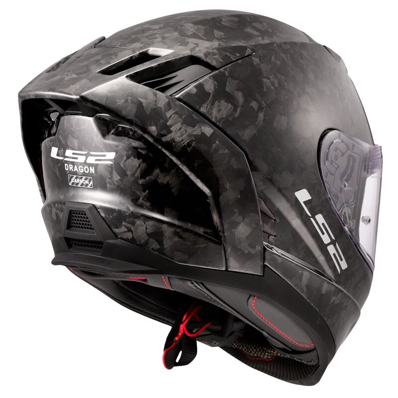 LS2 FF807 Dragon Full Face Helmet Forged Carbon - FREE UK Shipping, FREE 365 Day Returns | Moto Central