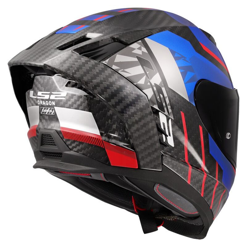 LS2 FF807 Dragon Trax Blue / Red