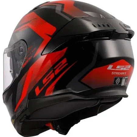 LS2 FF808 Stream 2 ECE 22.06 Fury Black / Red