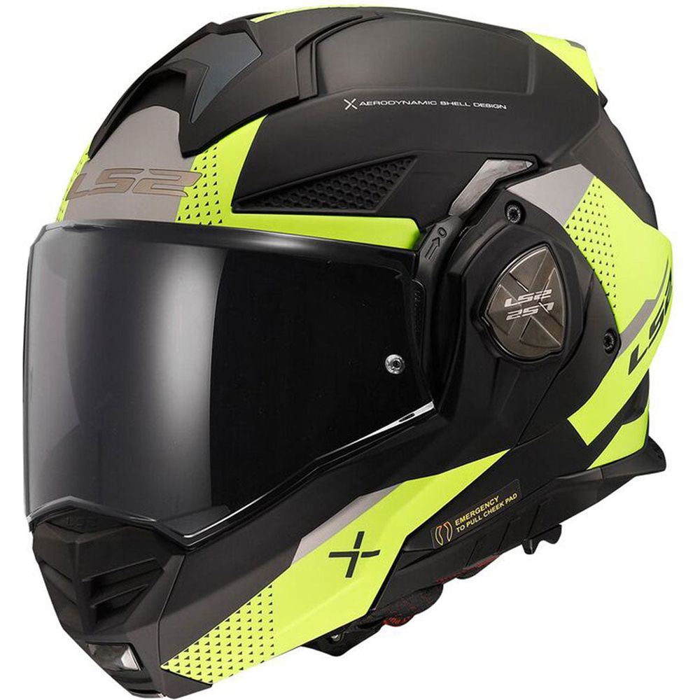 LS2 FF901 Advant X ECE 22.06 Oblivion Matt Black / Hi-Viz Yellow