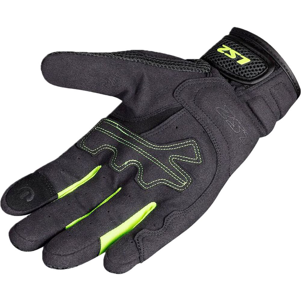 LS2 Kubra Textile Gloves Anthracite / Hi-Viz Yellow