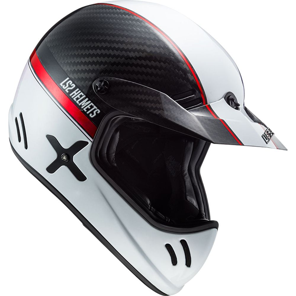 LS2 MX471 Xtra Yard Carbon / White / Red