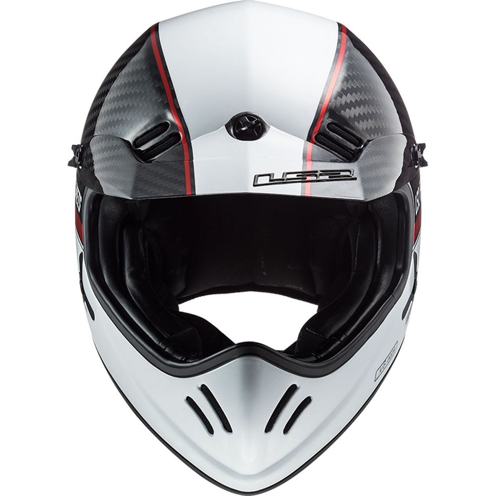 LS2 MX471 Xtra Yard Carbon / White / Red