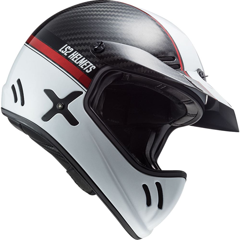 LS2 MX471 Xtra Yard Carbon / White / Red