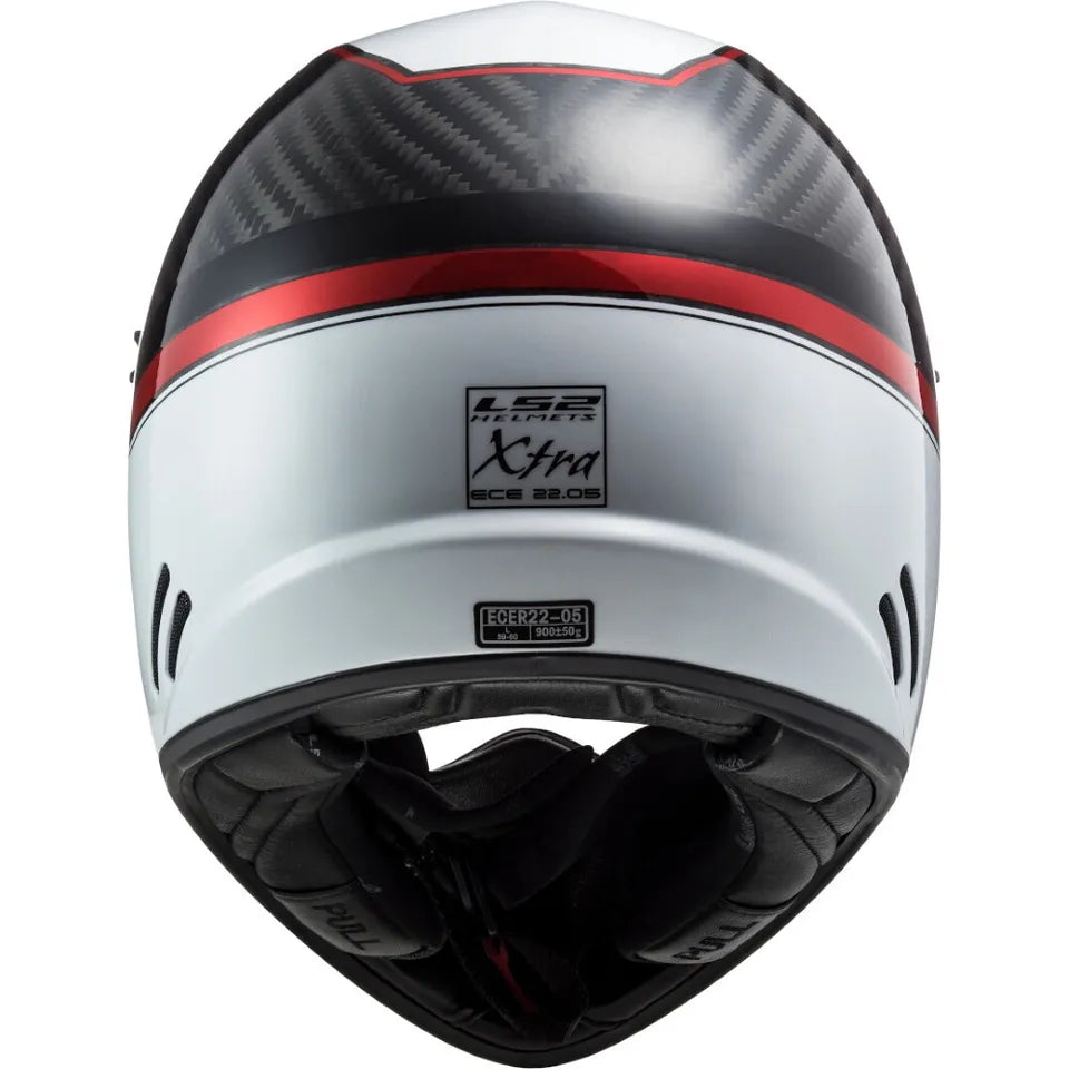 LS2 MX471 Xtra Yard Carbon / White / Red