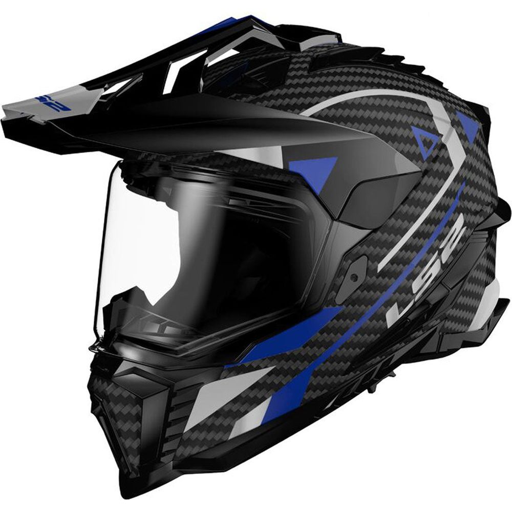 LS2 MX701 Explorer F エクスプローラー XXL 未使用 LS2 MX701 Explorer Carbon ECE 22.06 Adventure Helmet Blue FREE P&P