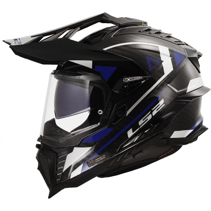 LS2 MX701 Explorer Carbon ECE 22.06 Adventure Blue