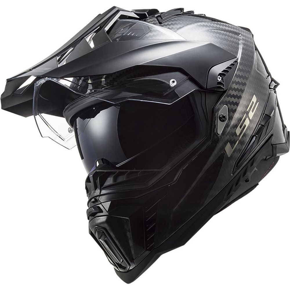 LS2 MX701 Explorer Carbon ECE 22.06 Adventure Gloss Carbon