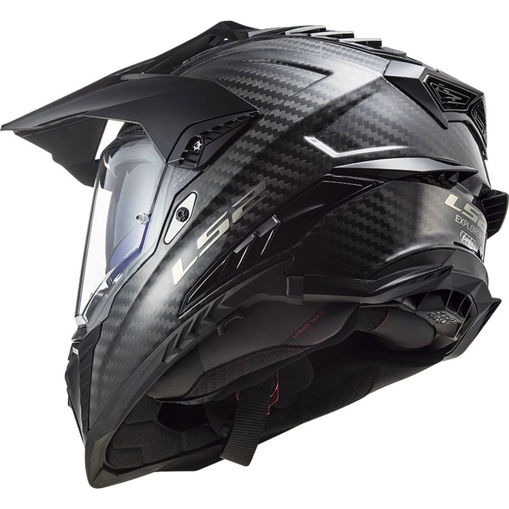 LS2 MX701 Explorer Carbon ECE 22.06 Adventure Gloss Carbon