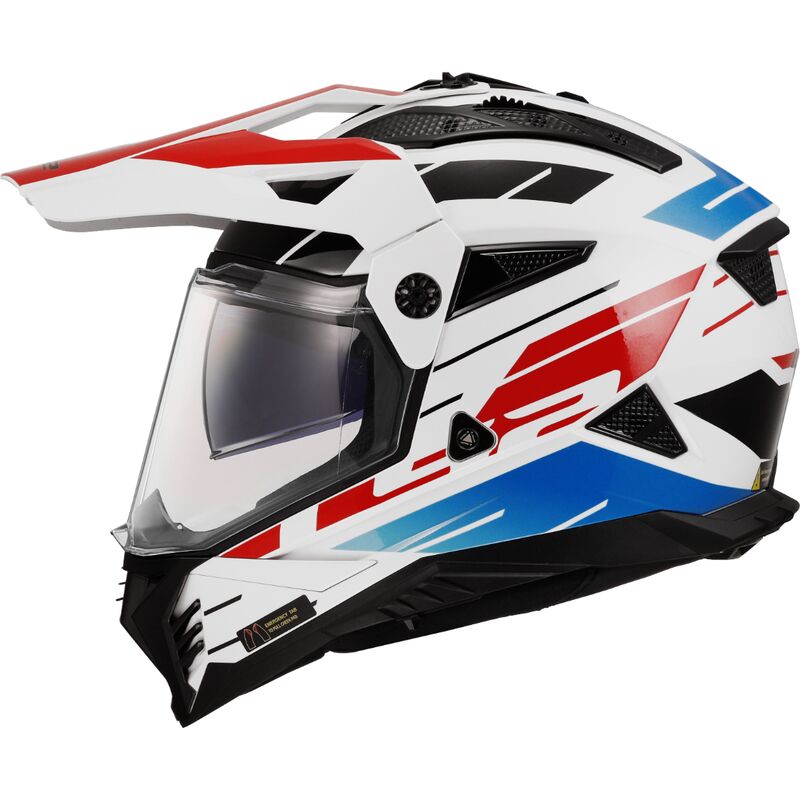 LS2 MX702 Pioneer 2 ECE 22.06 Adventure Namib White / Blue / Red