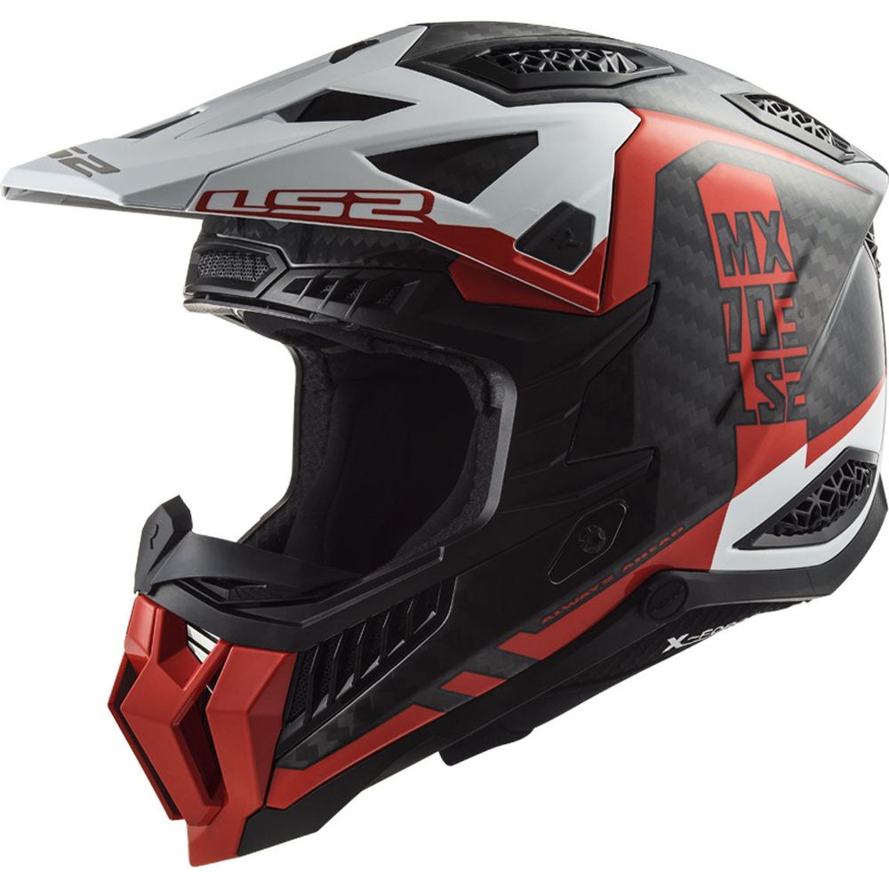 LS2 MX703 X-Force Carbon ECE 22.06 Victory Red / White
