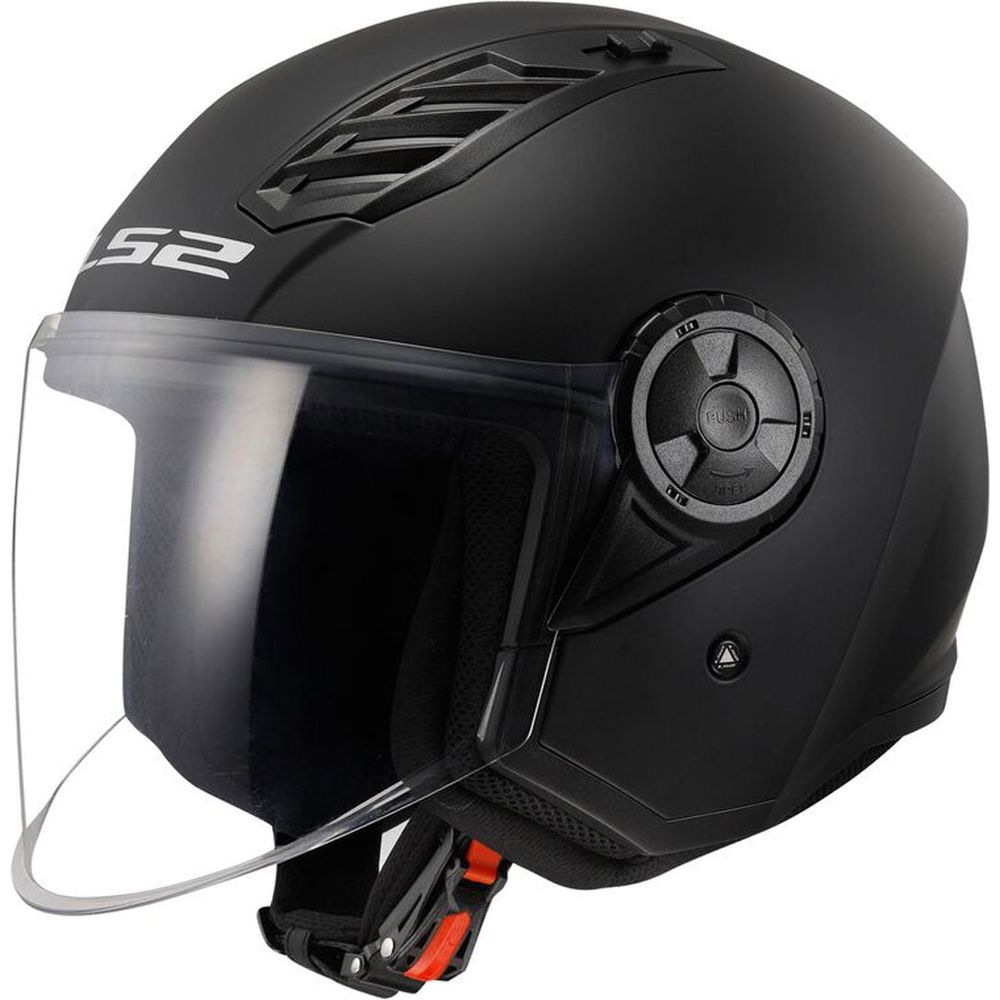 ls2 cabrio carbon fiber open face helmet OF616 Airflow 2 ECE 22.06 Solid Matt Black KM-C-802XH Icon Airframe / Airframe Options:CP900 13m Pole