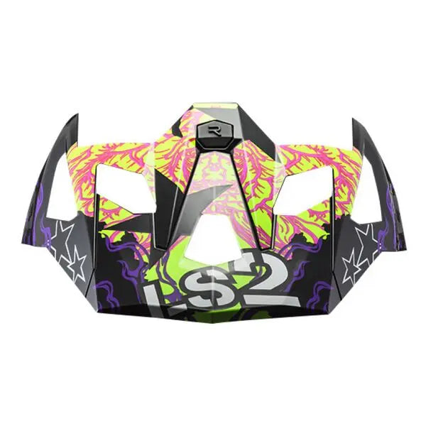 LS2 Peak For X Force MX703 Fireskull Violet Helmet - FREE UK Shipping, FREE 365 Day Returns | Moto Central