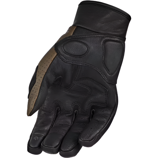 LS2 Rust Leather Gloves Brown