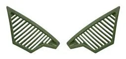 LS2 Side Air Vent Matt Military Green For Drifter OF606 Helmets - FREE UK Shipping, FREE 365 Day Returns | Moto Central
