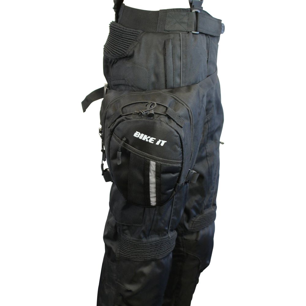 Bike It Motorcycle Large Thigh Expedition Pouch - 25 x 23 x 10cm