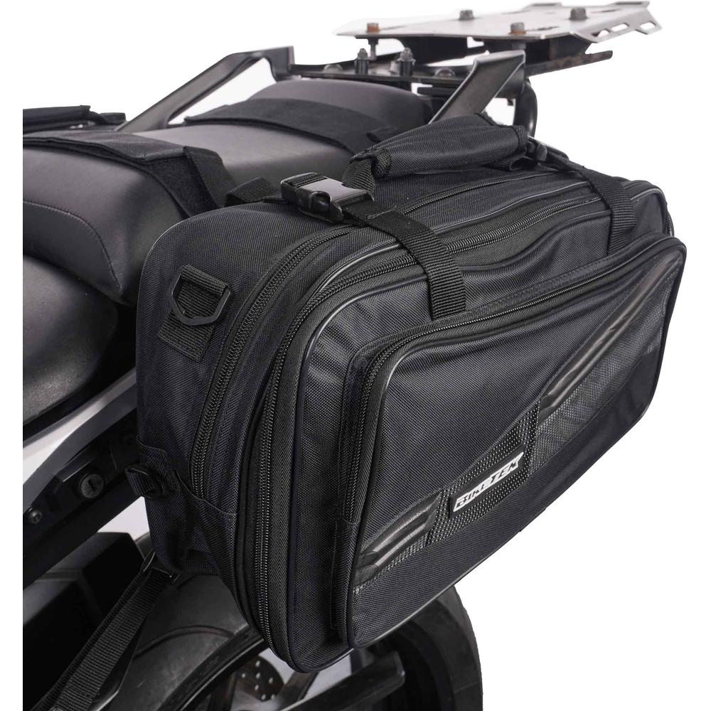 BikeTek Soft Luggage 'Diablo' Saddle Pannier Bags 2x 21L Capacity