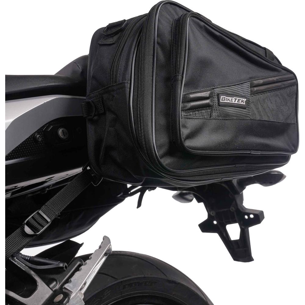 BikeTek Soft Luggage 'Diablo' Saddle Pannier Bags 2x 21L Capacity