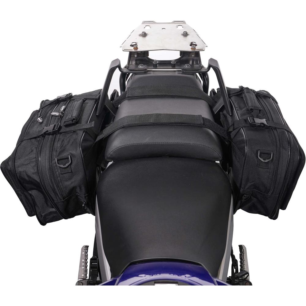 BikeTek Soft Luggage 'Diablo' Saddle Pannier Bags 2x 21L Capacity