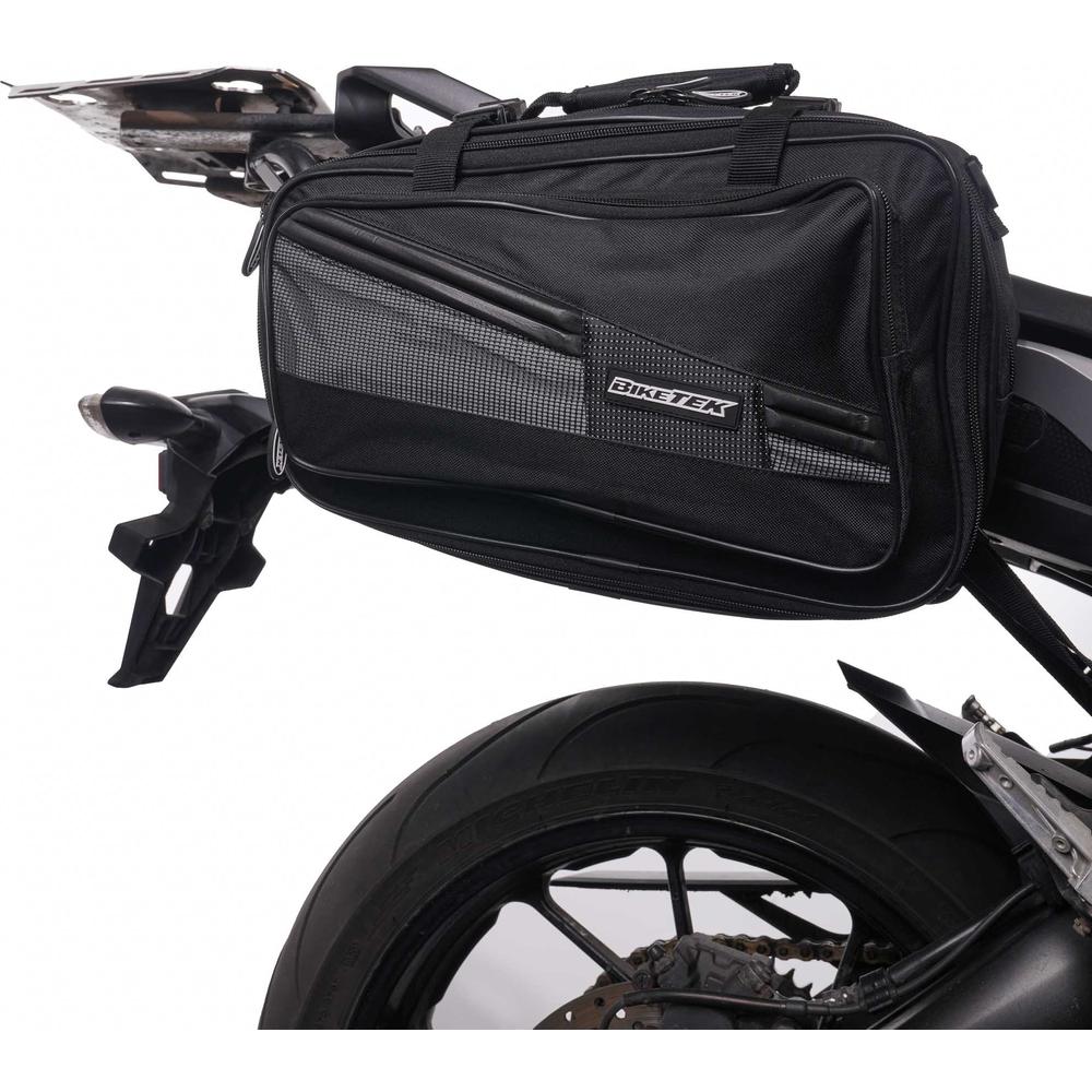 BikeTek Soft Luggage 'Diablo' Saddle Pannier Bags 2x 21L Capacity