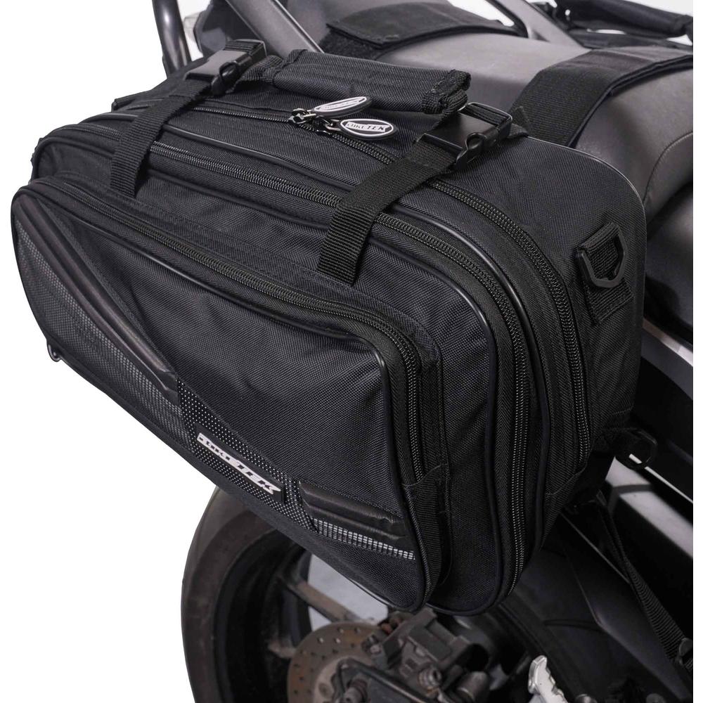 BikeTek Soft Luggage 'Diablo' Saddle Pannier Bags 2x 21L Capacity