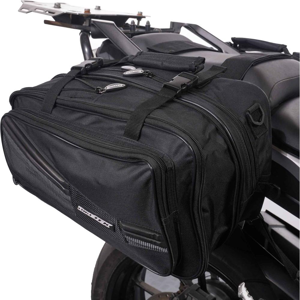 BikeTek Soft Luggage 'Diablo' Saddle Pannier Bags 2x 21L Capacity