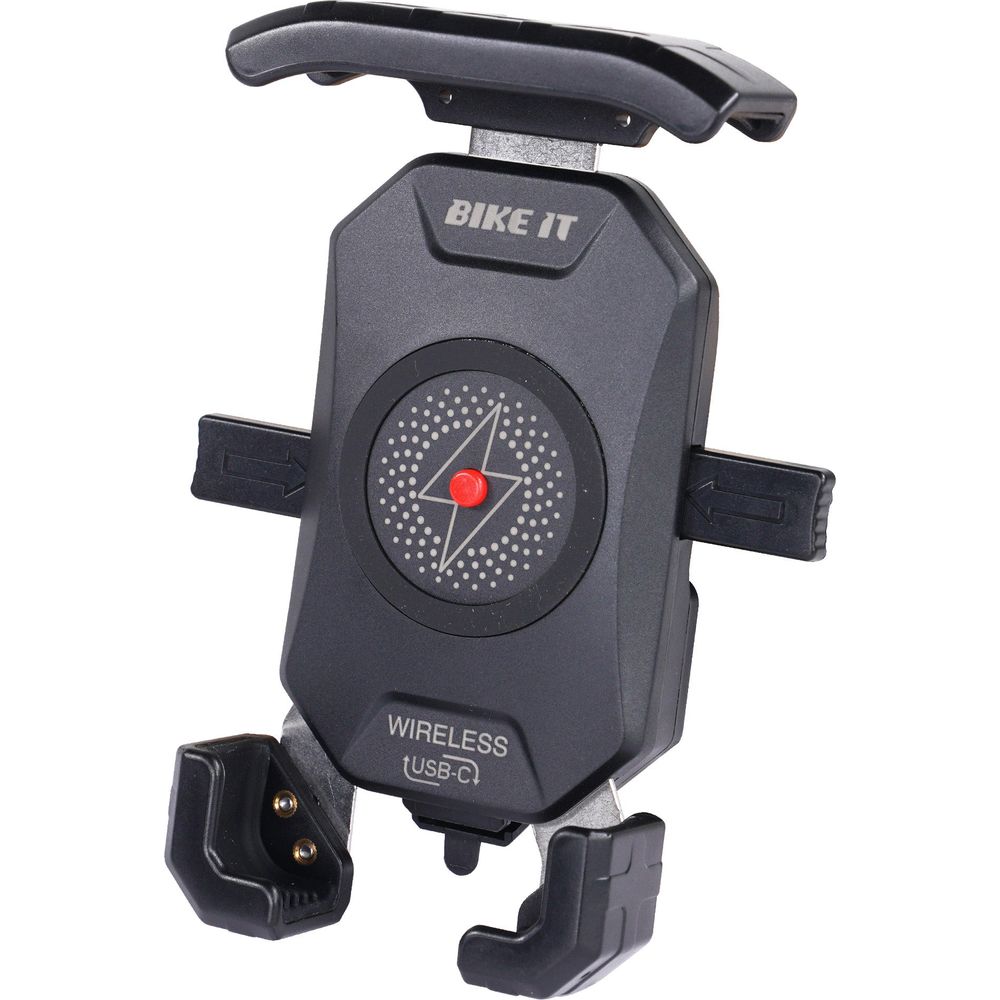 Bike It Universal Phone Holder Wireless Qi Charger + USB-C