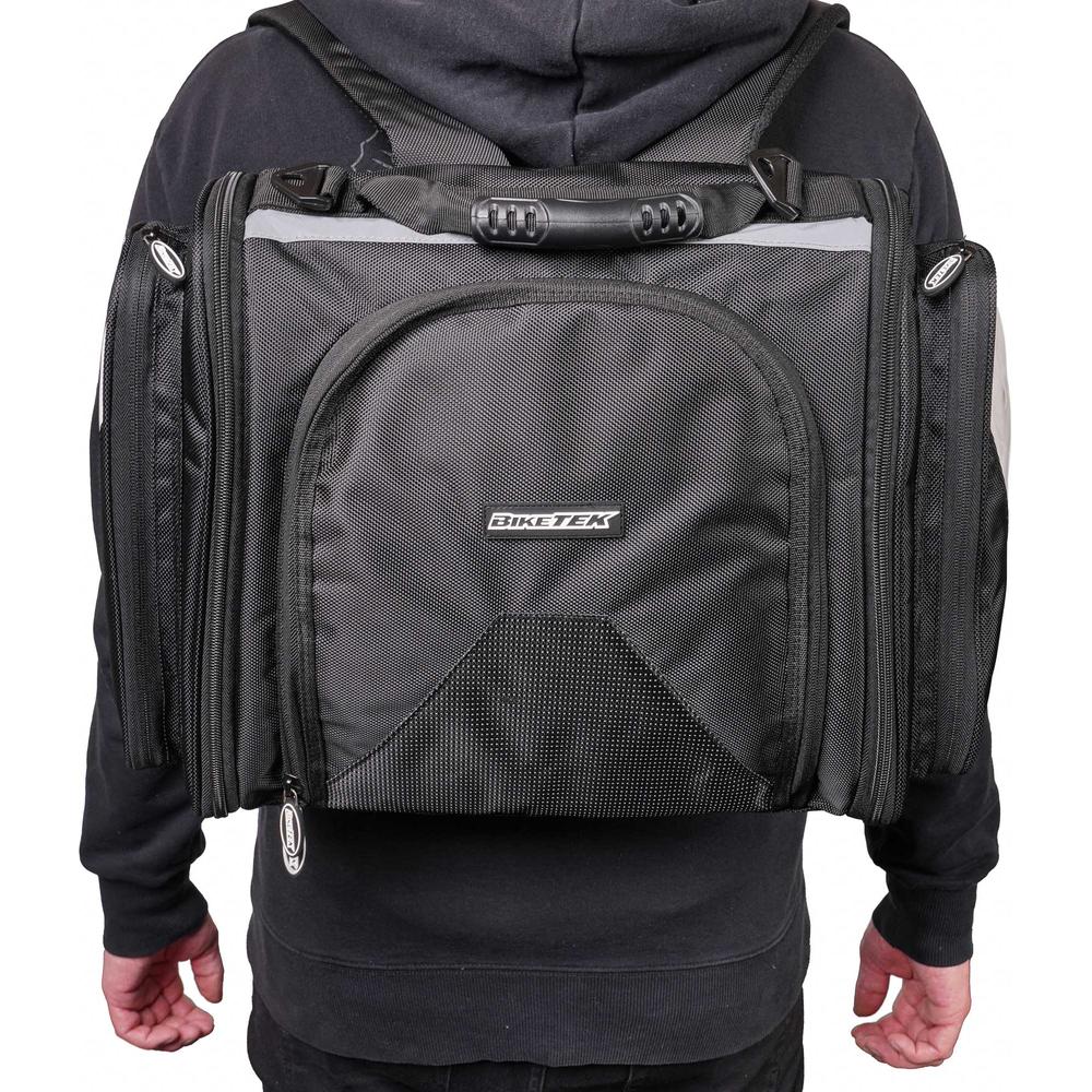 BikeTek Urbano Motorcycle Tail Pack Black