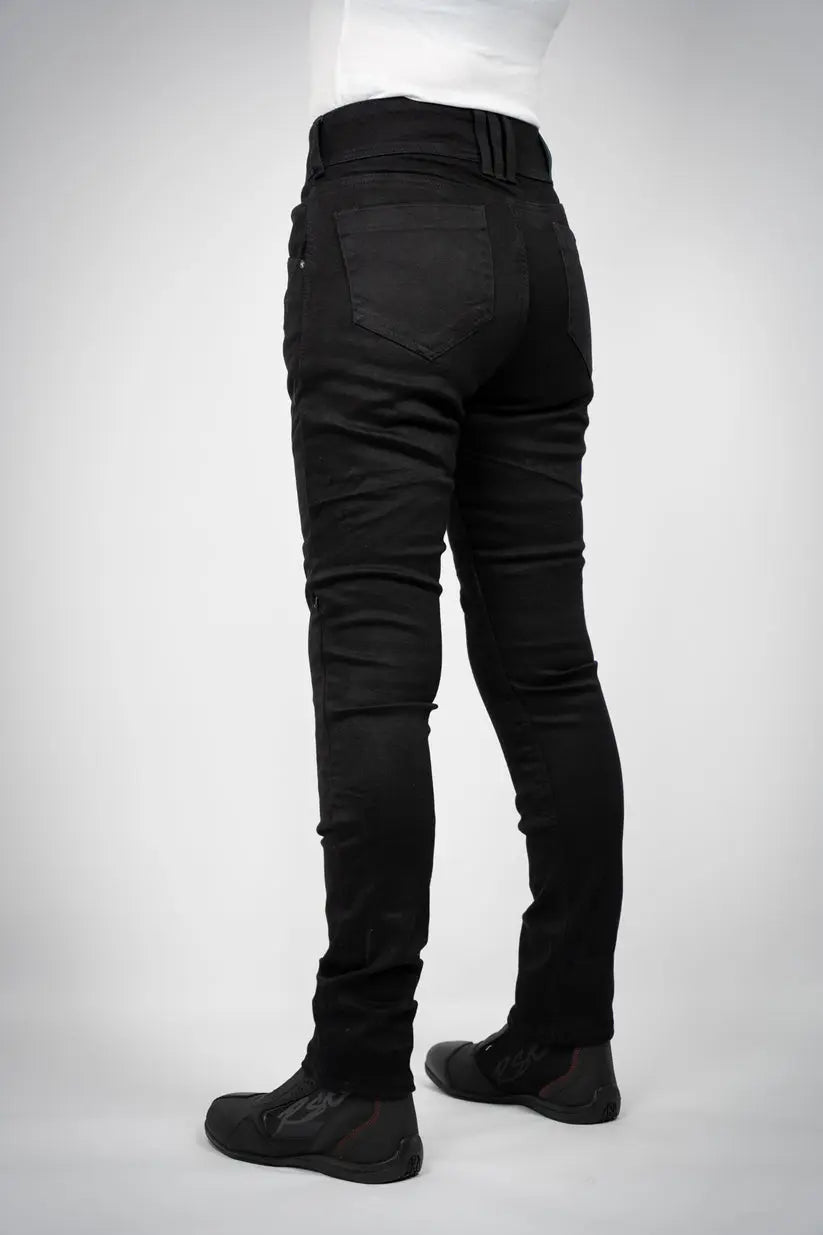 Bull-it Guardian Ladies Straight Fit Denim Jeans BlackĀ  - FREE UK Shipping, FREE 365 Day Returns | Moto Central