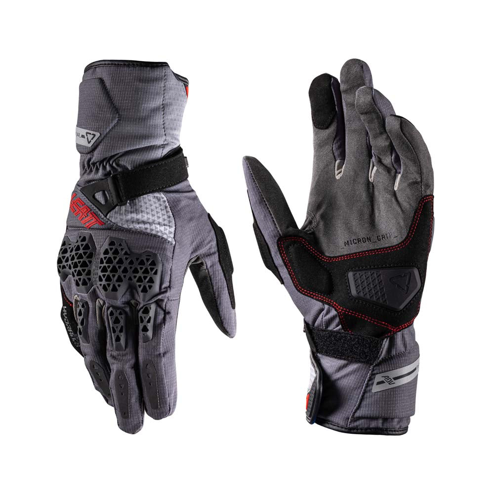 Leatt ADV HydraDri 6.5 Textile Gloves Iron Grey - FREE UK Delivery, FREE 365 Day Returns | Moto Central