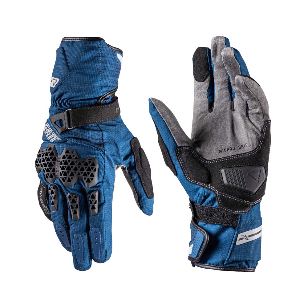 Leatt ADV HydraDri 6.5 Textile Gloves Midnight Blue - FREE UK Delivery, FREE 365 Day Returns | Moto Central