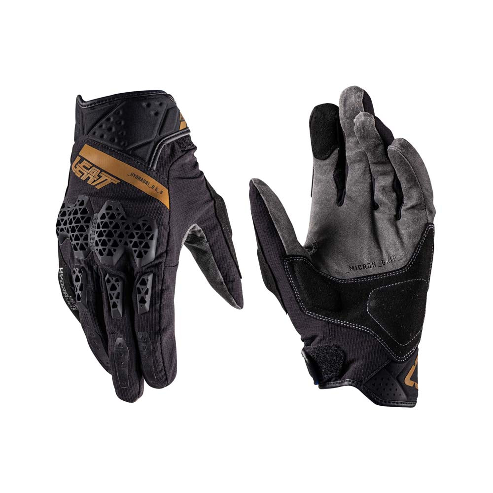 Leatt ADV HydraDri 6.5 Short Textile Gloves Stealth Black / Grey - FREE UK Delivery, FREE 365 Day Returns | Moto Central