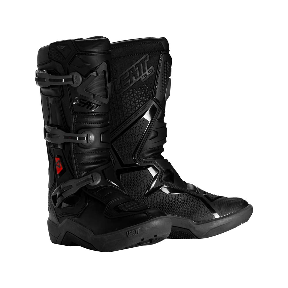 Leatt Moto 3.5 Junior Motocross Boots Stealth Black / Grey