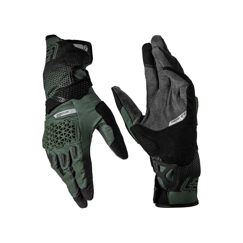 Leatt ADV HydraDri 5.5 Textile Gloves Forest Green - FREE UK Delivery, FREE 365 Day Returns | Moto Central