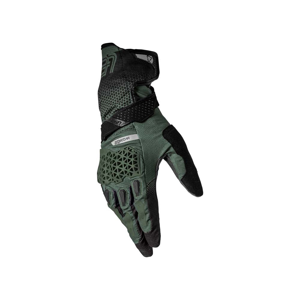 Leatt ADV HydraDri 5.5 Textile Gloves Forest Green - FREE UK Delivery, FREE 365 Day Returns | Moto Central