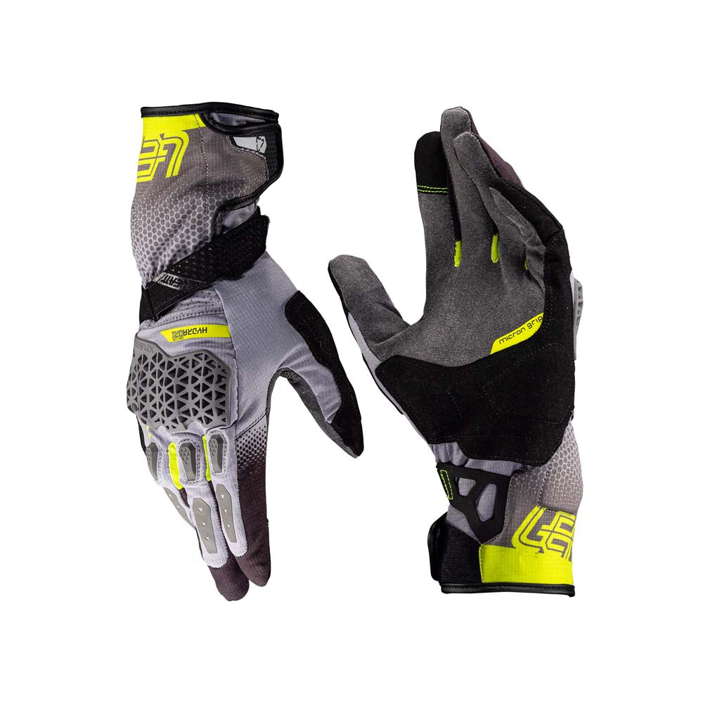 Leatt ADV HydraDri 5.5 Textile Gloves Hi-Viz Yellow - FREE UK Delivery, FREE 365 Day Returns | Moto Central
