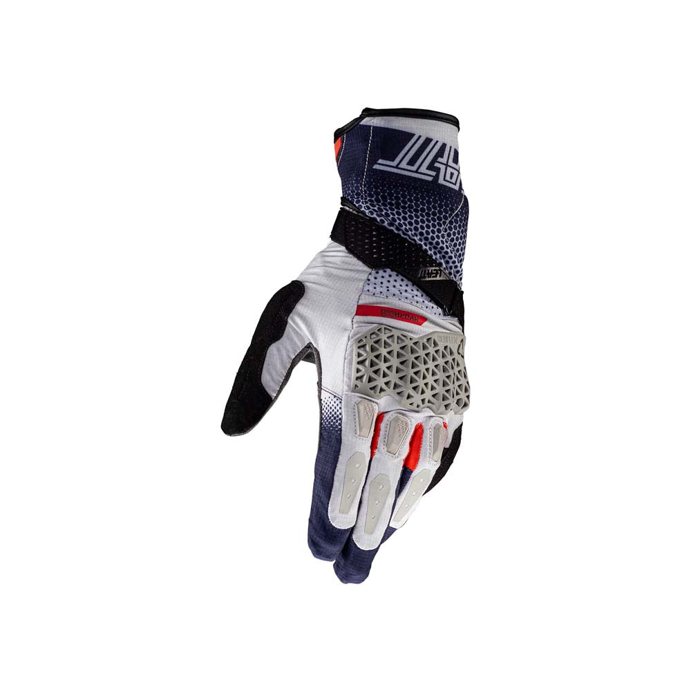 Leatt ADV HydraDri 5.5 Textile Gloves Royal Blue / Red - FREE UK Delivery, FREE 365 Day Returns | Moto Central