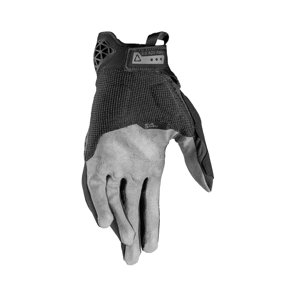 Leatt ADV Rally 5.5 Textile Gloves Stealth Black / Grey - FREE UK Delivery, FREE 365 Day Returns | Moto Central