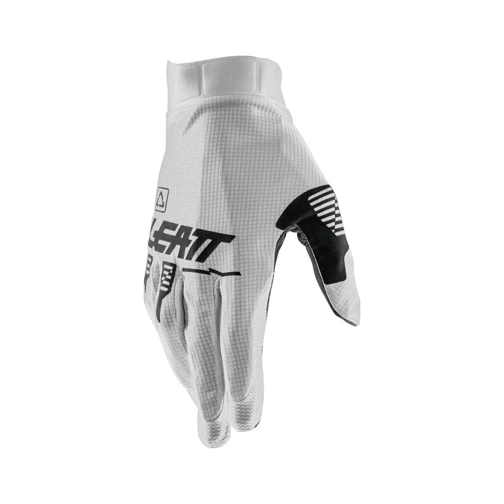 Leatt Moto 1.5 Mini Kids Textile Gloves White - FREE UK Delivery, FREE 365 Day Returns | Moto Central