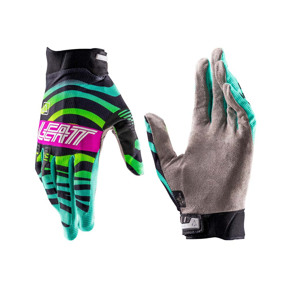 Leatt Moto 2.5 X-Flow Junior Textile Gloves Tiger Pink - FREE UK Delivery, FREE 365 Day Returns | Moto Central