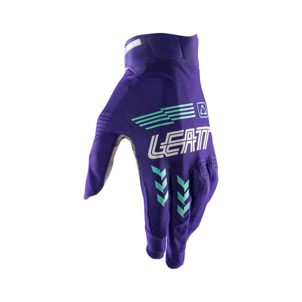 Leatt Moto 2.5 X-Flow Textile Gloves Purple - FREE UK Delivery, FREE 365 Day Returns | Moto Central