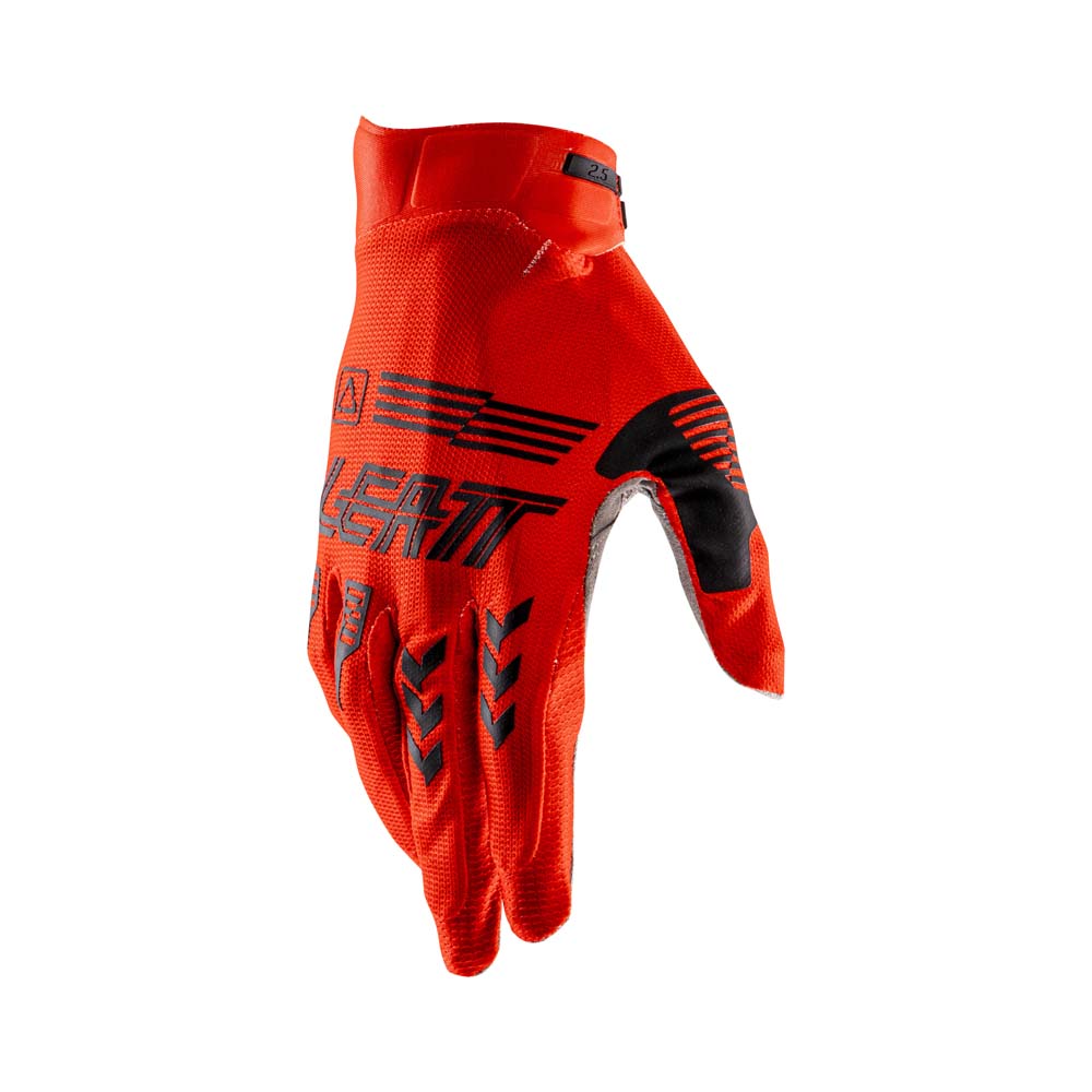 Leatt Moto 2.5 X-Flow Textile Gloves Red - FREE UK Delivery, FREE 365 Day Returns | Moto Central