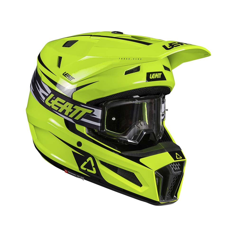 Leatt Moto 3.5 Junior Helmet Kit Neon Yellow