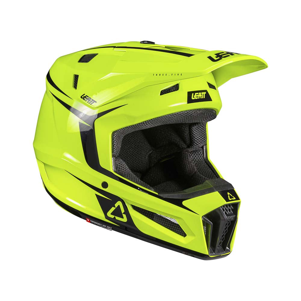 Leatt Moto 3.5 Junior Helmet Kit Neon Yellow