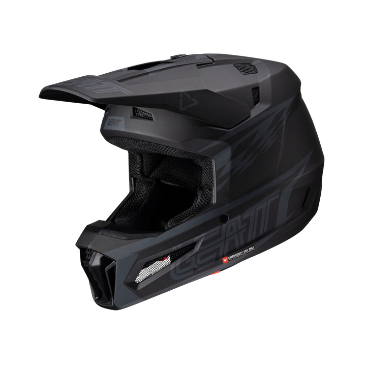 Leatt Moto 3.5 Helmet Kit Stealth Black / Grey