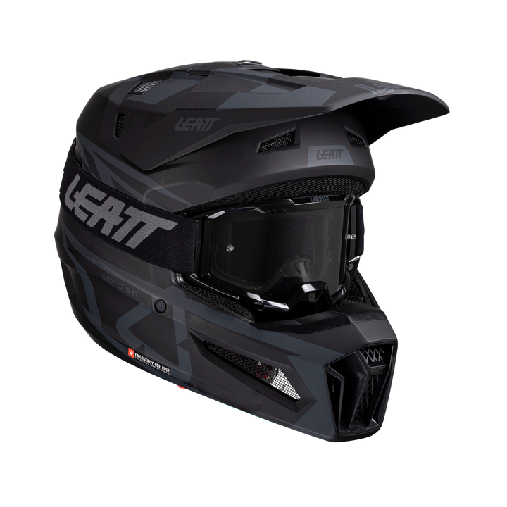 Leatt Moto 3.5 Helmet Kit Stealth Black / Grey