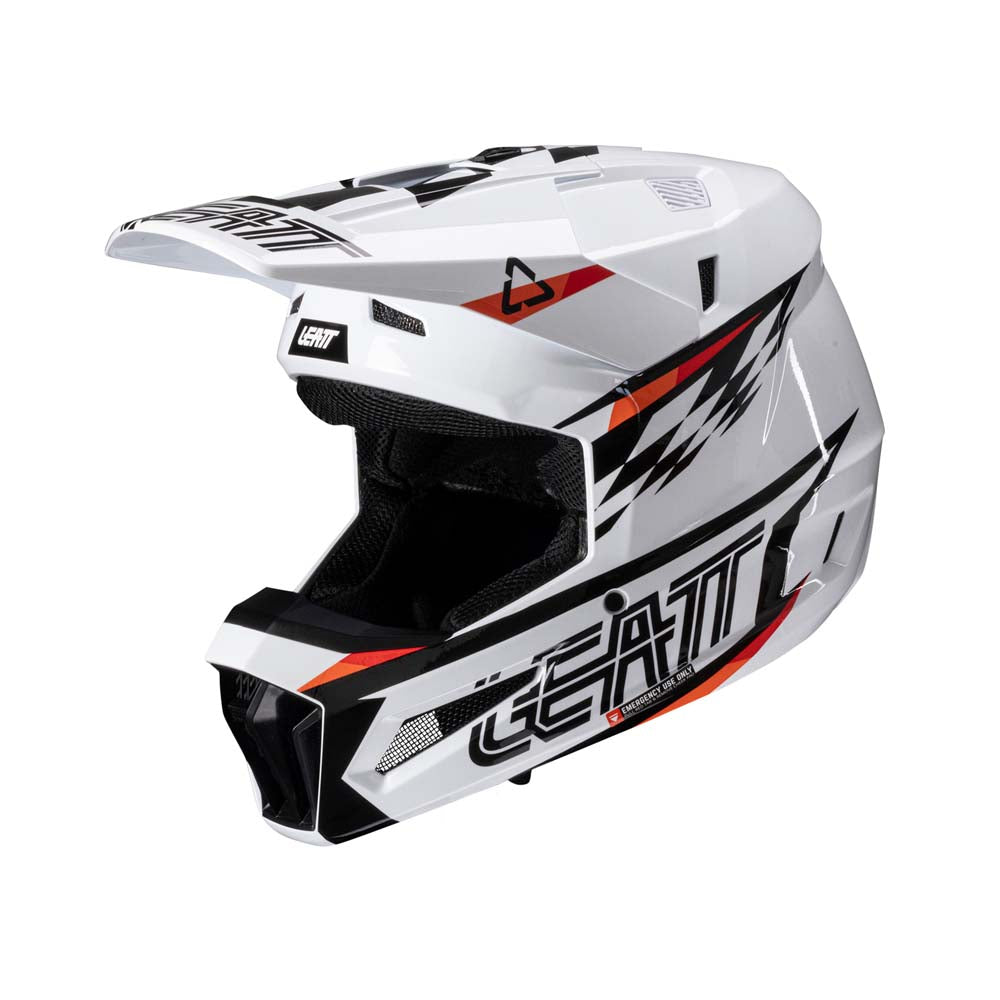 Leatt Moto 3.5 Junior Helmet Kit White