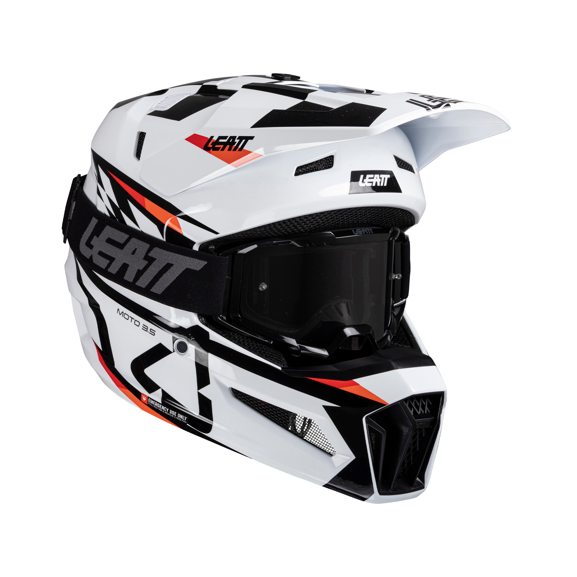 Leatt Moto 3.5 Helmet Kit White